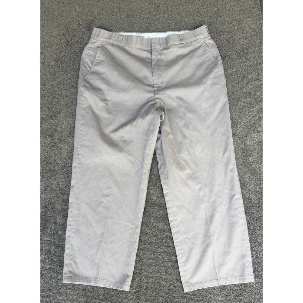 Thomson Mens Chino Trousers Tan Khaki Cotton Dacron Straight Leg‎ Pants 38x30
